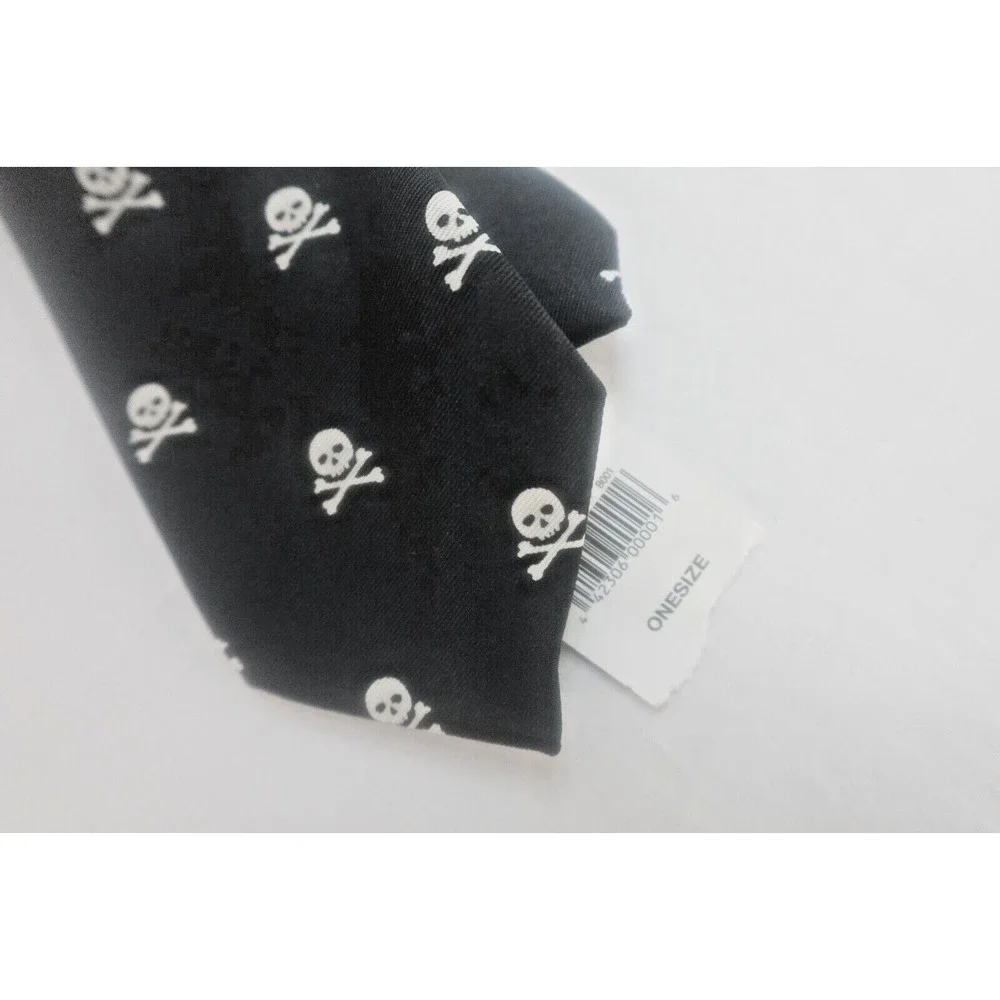 NWT Baby Gap Skull Print Clip On Tie Black‎ White Toddler Kids